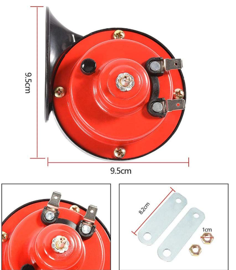 2 BOCINAS CARACOL DOBLE 12V AUTO MOTO CAMIÓN SONIDO DE ALTA POTENCIA