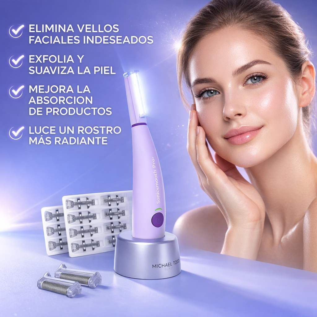 DISPOSITIVO DE DERMAPLANING FACIAL CON LUZ LED