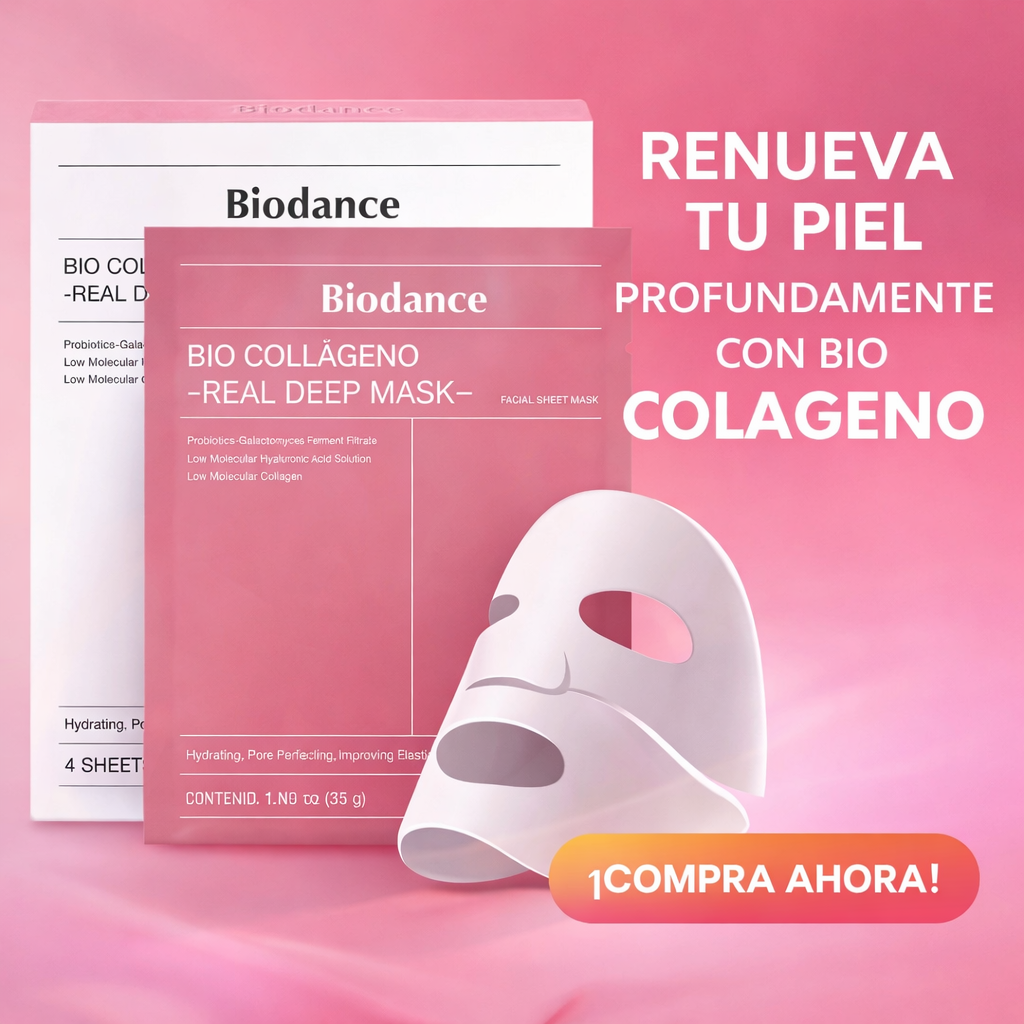MASCARILLA FACIAL BIO COLÁGENO – HIDRATACIÓN PROFUNDA Y FIRMEZA TOTAL