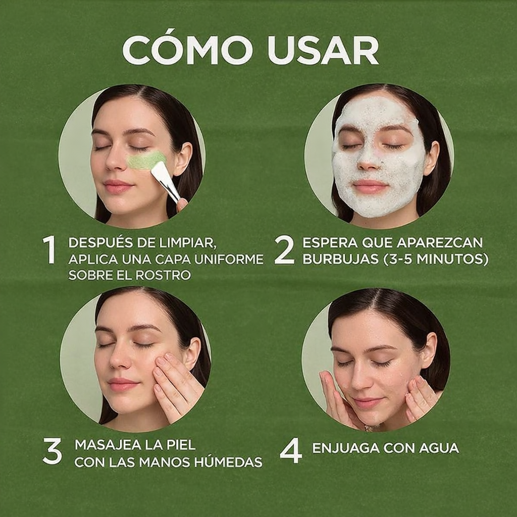 MASCARILLA FACIAL HOLY BASIL BUBBLE - LIMPIA POROS Y PUNTOS NEGROS