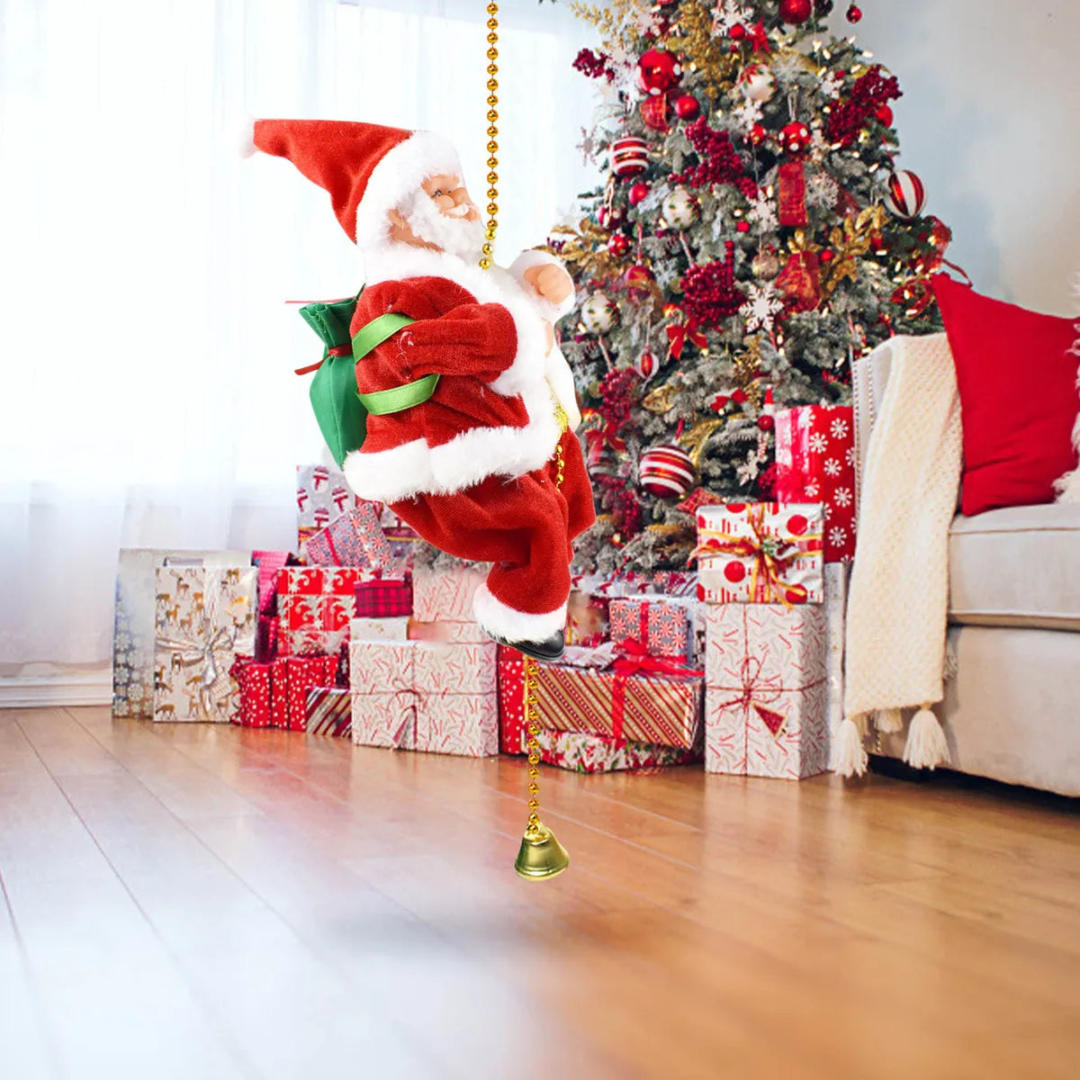PAPÁ NOEL ESCALADOR - CON MOVIMIENTOS Y MELODÍAS NAVIDEÑAS