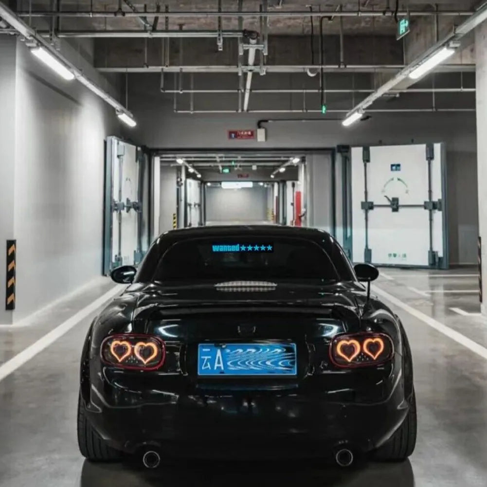 PANEL LED ANIMADO WANTED PARA AUTO