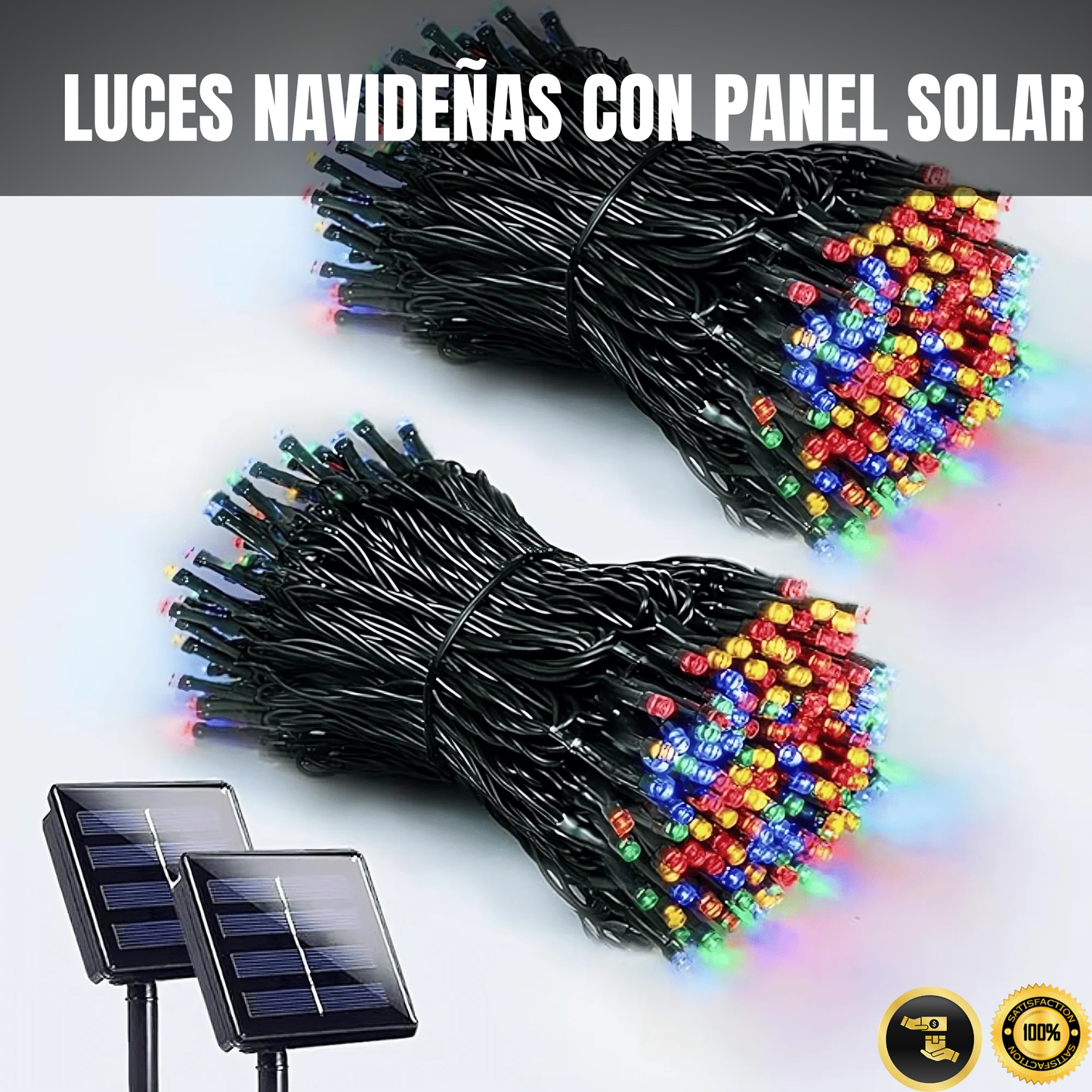 LUCES NAVIDEÑAS CON PANEL SOLAR – AHORRO INTELIGENTE PARA TU HOGAR