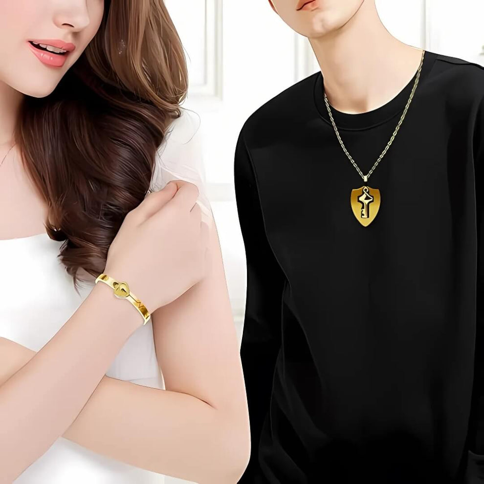 SET AMOR ETERNO: COLLAR + PULSERA  EL REGALO MAS LINDO
